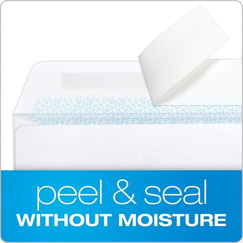 أظرف عمل كولومبية رقم 10، ذاتية الغلق، ملونة بأمان، بدون نافذة، 4-1/8 بوصة × 9-1/2 بوصة، 500 لكل صندوق، أبيض (COLO145) in Kuwait