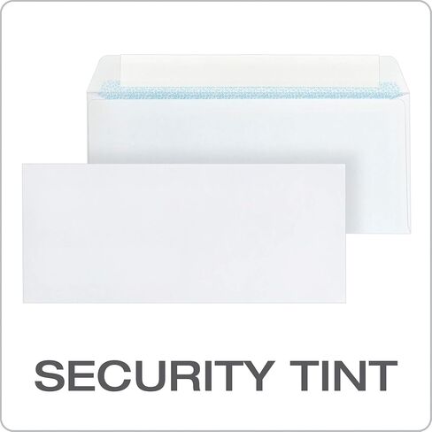 أظرف عمل كولومبية رقم 10، ذاتية الغلق، ملونة بأمان، بدون نافذة، 4-1/8 بوصة × 9-1/2 بوصة، 500 لكل صندوق، أبيض (COLO145) in Kuwait