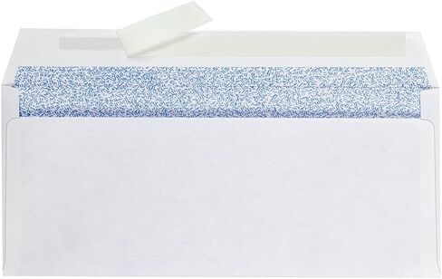 أظرف عمل كولومبية رقم 10، ذاتية الغلق، ملونة بأمان، بدون نافذة، 4-1/8 بوصة × 9-1/2 بوصة، 500 لكل صندوق، أبيض (COLO145) in Kuwait