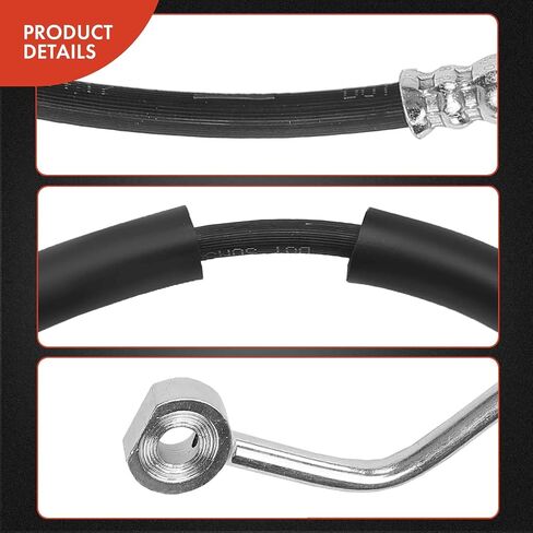 A-Premium Front Passenger Side Brake Hydraulic Hose Compatible with Select Jeep Models - Liberty 2002 2003 2004 2005 2006 2007 - Replace# 52128312AC in Kuwait