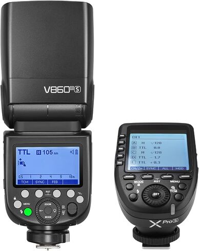 Godox V860III-S TTL High-Speed Sync 1/8000s 2.4G GN60 Li-ion Battery Flash Speedlite Speedlight with Xpro-S Wireless Trigger Transmitter Compatible for Sony Cameras with Softbox,Filter,USB Light in Saudi Arabia