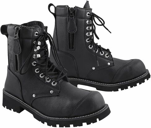 PROFIRST Waterproof Motorbike Boots Touring Motorcycle Shoes Long Ankle Casual Boots Racing Sports Touring 100% Genuine Leather Full Black in Saudi Arabia