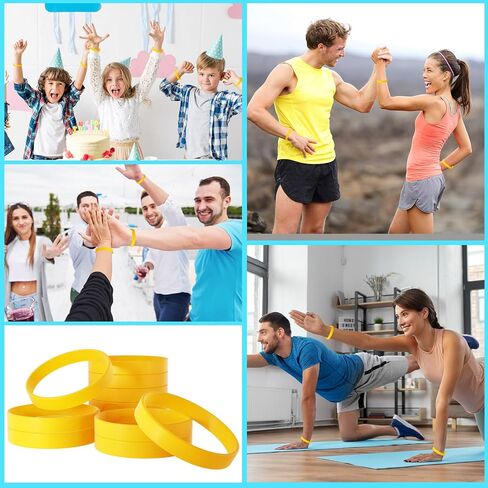 60 Pieces Rubber Bracelets Black Sports Band Unisex for Sports Teams Party Games Fashion Decorations in Saudi Arabia