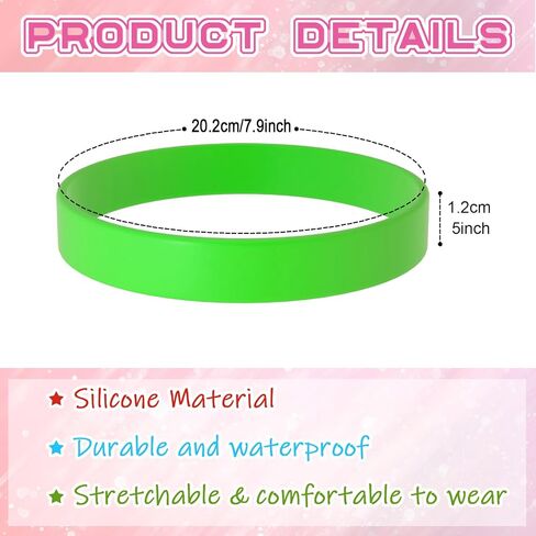60 Pieces Rubber Bracelets Black Sports Band Unisex for Sports Teams Party Games Fashion Decorations in Saudi Arabia