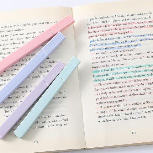 12 حزمة من أقلام التحديد الجمالية اللطيفة بألوان متنوعة، أقلام تحديد الكتاب المقدس وأقلام لا تنزف، أقلام تحديد أقلام تحديد الباستيل لتدوين الملاحظات واللوازم المكتبية المدرسية in Saudi Arabia