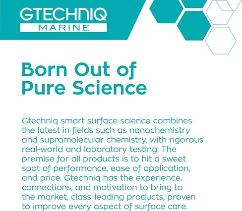 قاعدة سيراميك جي تكنيك - طلاء سيراميك بحري واقٍ للقوارب واليخوت والزوارق السريعة والزلاجات النفاثة - تشتمل مجموعة طلاء السيراميك على وسادة وقفازات لوضع المكياج - 50 مل in Kuwait