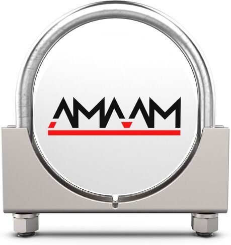 Heavy Duty Saddle Style U-Bolt Muffler Clamps with Anti-Rust Coat and Multiple Uses (1 3/8") in Kuwait