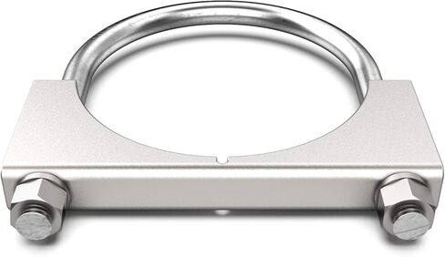 Heavy Duty Saddle Style U-Bolt Muffler Clamps with Anti-Rust Coat and Multiple Uses (1 3/8") in Kuwait