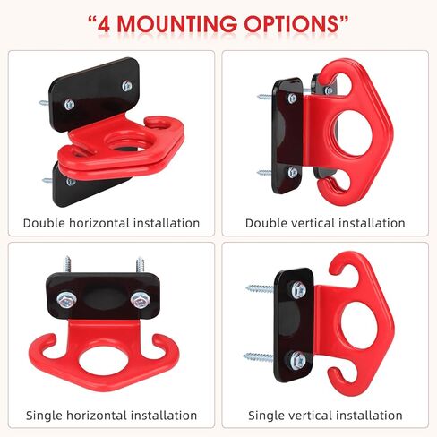 3 قطع من مثبتات الحائط المقاومة المتينة - مرساة تثبيت على الحائط للتمارين الرياضية موفرة للمساحة لتمارين الصالة الرياضية المنزلية والعلاج الطبيعي وتدريبات القوة in Kuwait