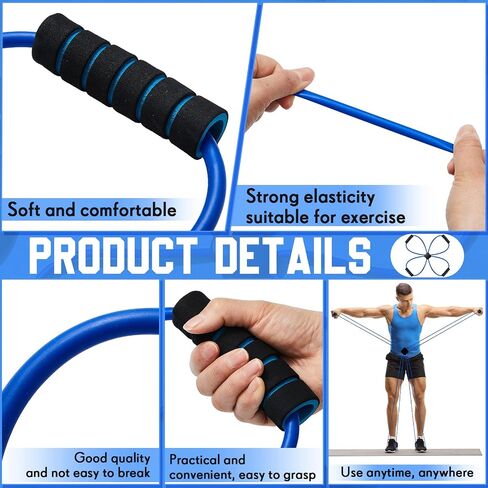 1 Pc Pilates Resistance Band Cross Exercise Band Elastic Loop Tube Pilates Reformer Pilates Bands with Comfort Grips Home Fitness Equipment for Women Body Muscles Workout Strength Training in Saudi Arabia