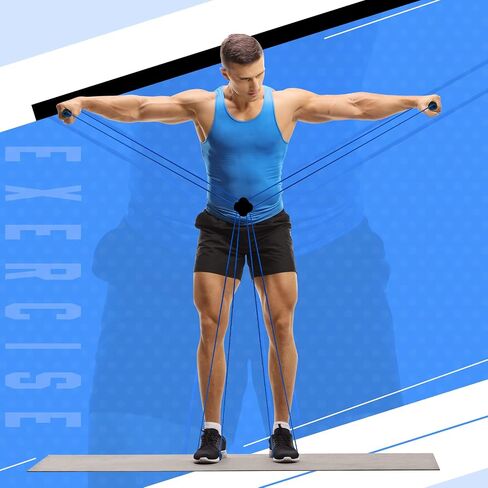 1 Pc Pilates Resistance Band Cross Exercise Band Elastic Loop Tube Pilates Reformer Pilates Bands with Comfort Grips Home Fitness Equipment for Women Body Muscles Workout Strength Training in Saudi Arabia