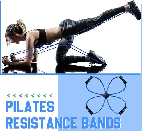 1 Pc Pilates Resistance Band Cross Exercise Band Elastic Loop Tube Pilates Reformer Pilates Bands with Comfort Grips Home Fitness Equipment for Women Body Muscles Workout Strength Training in Saudi Arabia