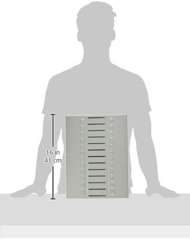 مجموعة Martin Yale 912RS3G Master Catalog Steel Rack Starter، رمادي، سعة حفظ 12 بوصة، طول الجناح 25 بوصة، هيكل فولاذي ثقيل المقياس in Kuwait