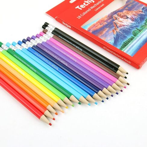 Colored Mechanical Pencil 18pcs, 2.6mm in Saudi Arabia