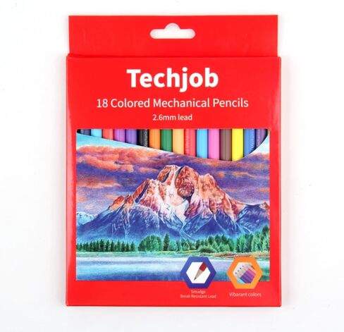 Colored Mechanical Pencil 18pcs, 2.6mm in Saudi Arabia