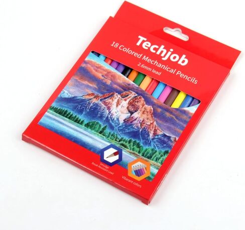 Colored Mechanical Pencil 18pcs, 2.6mm in Saudi Arabia