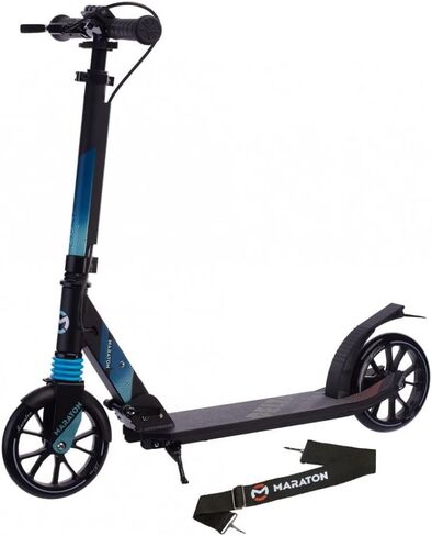 Delta 180 Scooter for Teens 8-16, Max 220 lbs. 10.5-35.5 inch Adjustable Handlebar, 180mm Wheels, Aluminum Deck, Front Shock, Dual Brakes, Foldable, Strap, Durable, Lightweight, Premium in Saudi Arabia