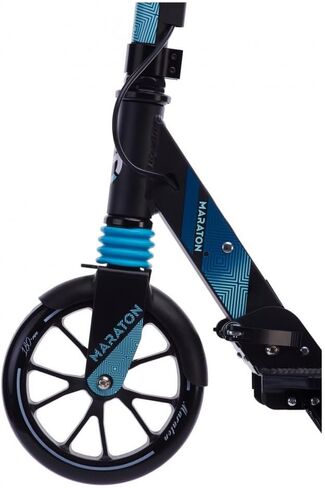 Delta 180 Scooter for Teens 8-16, Max 220 lbs. 10.5-35.5 inch Adjustable Handlebar, 180mm Wheels, Aluminum Deck, Front Shock, Dual Brakes, Foldable, Strap, Durable, Lightweight, Premium in Saudi Arabia