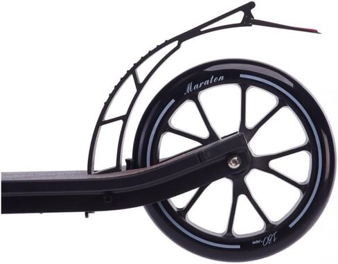 Delta 180 Scooter for Teens 8-16, Max 220 lbs. 10.5-35.5 inch Adjustable Handlebar, 180mm Wheels, Aluminum Deck, Front Shock, Dual Brakes, Foldable, Strap, Durable, Lightweight, Premium in Saudi Arabia