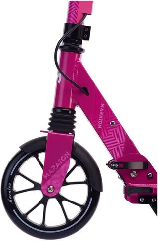 Delta 180 Scooter for Teens 8-16, Max 220 lbs. 10.5-35.5 inch Adjustable Handlebar, 180mm Wheels, Aluminum Deck, Front Shock, Dual Brakes, Foldable, Strap, Durable, Lightweight, Premium in Saudi Arabia