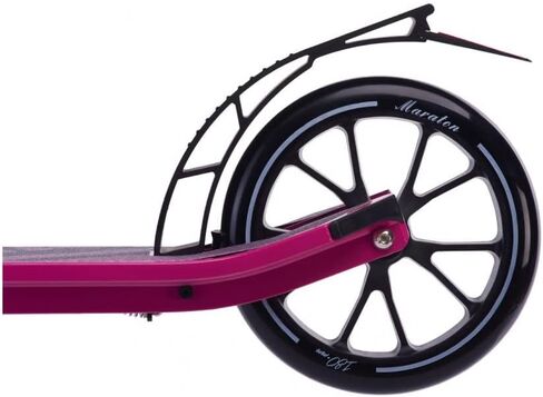 Delta 180 Scooter for Teens 8-16, Max 220 lbs. 10.5-35.5 inch Adjustable Handlebar, 180mm Wheels, Aluminum Deck, Front Shock, Dual Brakes, Foldable, Strap, Durable, Lightweight, Premium in Saudi Arabia