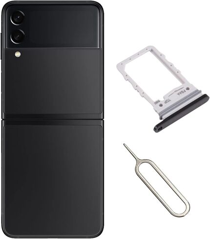for Samsung Galaxy Z Flip 4 5G SIM Card Tray Card Holder Slot Replacement Parts + Open Eject Pin (Blue) in Saudi Arabia