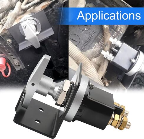 12 فولت-36 فولت 20247 مفتاح فصل البطارية مع لوحة القفل، مفتاح قتل البطارية، عازل مقبض ثابت للسيارة، RV والقارب in Kuwait