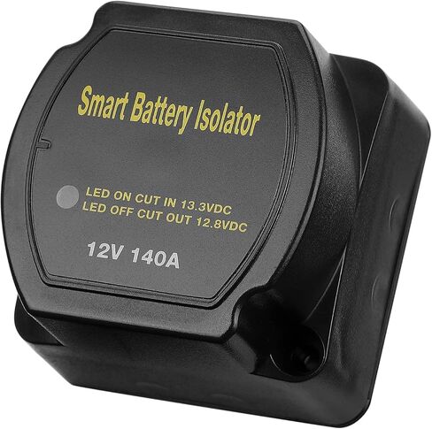 KEMIMOTO 12V 140A Dual Battery Isolator, Waterproof VSR Voltage Sensitive Relay Compatible with RVs, Vehicles, Cars, UTVs, Marine, Caravan, Polaris Ranger/General/RZR, Can-Am, Talon, Pioneer in Saudi Arabia