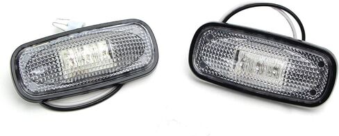 iJDMTOY Clear Lens Amber/Red LED Rear Bed Side Marker Lights Set Compatible With 2003-2009 Dodge RAM 2500 3500 Heavy Duty Dually Truck Double Wheel Side Fenders in Saudi Arabia