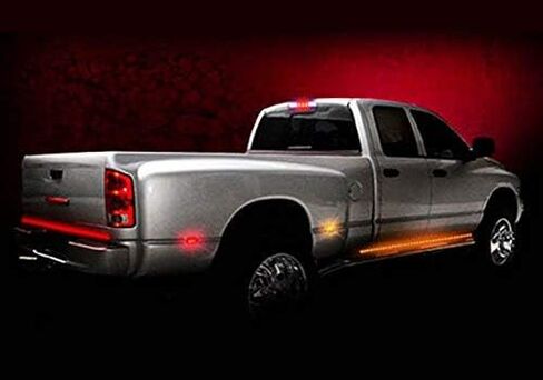 iJDMTOY مجموعة مصابيح جانبية للسرير الخلفي باللون الكهرماني/الأحمر LED متوافقة مع 2003-2009 دودج رام 2500 3500 للخدمة الشاقة ذات الشاحنة المزدوجة ذات العجلات الجانبية in Kuwait
