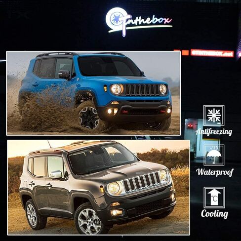 مجموعة مصابيح تحديد الجوانب LED بعدسات مدخنة من GTINTHEBOX لسيارة Jeep Renegade 2014 2015 2016 2017 2018 2019، قطعتان in Saudi Arabia