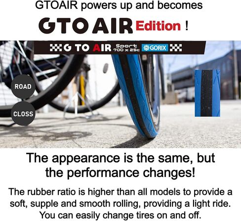 GORIX Road Bike Tire 700×23C 25c 28C 32c 35c Cycling Bicycle (Gtoair) in Kuwait