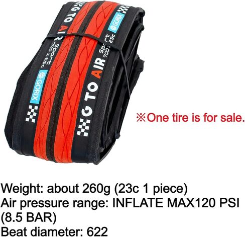 GORIX Road Bike Tire 700×23C 25c 28C 32c 35c Cycling Bicycle (Gtoair) in Kuwait