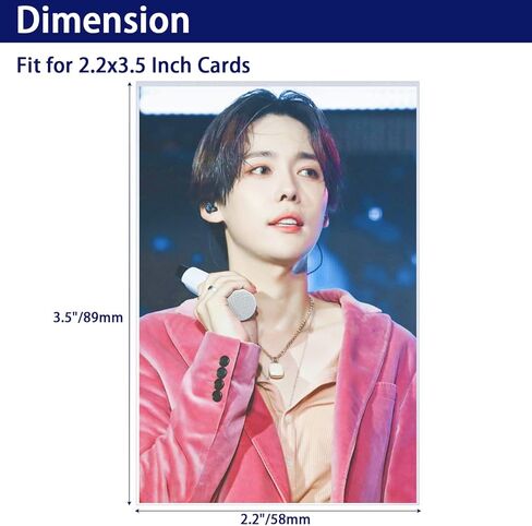 100 قطعة من أكمام بطاقات الصور الفوتوغرافية K-pop مقاس 2.2 × 3.5 بوصة، وأغلفة صور صغيرة فائقة الوضوح بسمك 58 × 89 مم بسُمك 8 ميلز، وواقي بطاقة التحميل العلوي لبطاقة العمل وبطاقة الائتمان وبطاقة العضوية in Kuwait