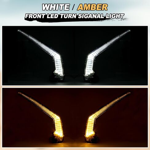 Turn Signal Lights Front LED Fang Lights Signature Light Assembly for Can-Am Maverick X3 XDS XRS Max Turbo R Trail Sport 2017-2024 Accessories(2PCS, Replace #710004994, 710004995) in Saudi Arabia