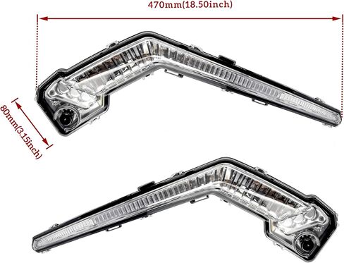 Turn Signal Lights Front LED Fang Lights Signature Light Assembly for Can-Am Maverick X3 XDS XRS Max Turbo R Trail Sport 2017-2024 Accessories(2PCS, Replace #710004994, 710004995) in Saudi Arabia