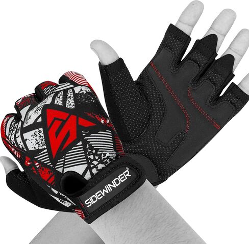 Workout Weight Lifting Gloves Breathable Workout Gloves for Men and Women Anti Slip Padded Shock-Absorbing Extra Grip Palm Protection Half Finger Exercise Gloves for Cycling Gym Training in Saudi Arabia