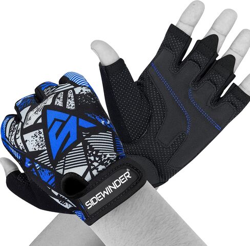 Workout Weight Lifting Gloves Breathable Workout Gloves for Men and Women Anti Slip Padded Shock-Absorbing Extra Grip Palm Protection Half Finger Exercise Gloves for Cycling Gym Training in Kuwait