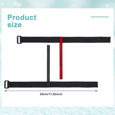 8 Pieces Sport Glove Strap Glove Leash Wrist Strap Ski Handcuff for Hanging Glove, Outdoor, Red, Black in Saudi Arabia