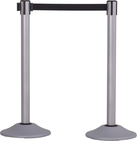 دعامة فولاذية ممتازة للوزن الثقيل في الولايات المتحدة مع حزام ممتد قابل للسحب بطول 13 قدمًا - فضي - ستة عبوات in Kuwait