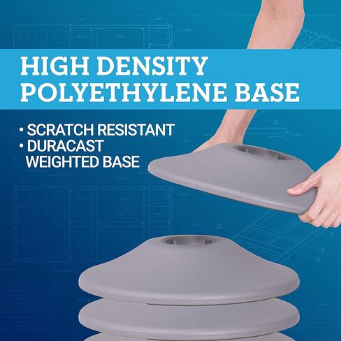 دعامة فولاذية ممتازة للوزن الثقيل في الولايات المتحدة مع حزام ممتد قابل للسحب بطول 13 قدمًا - فضي - ستة عبوات in Kuwait