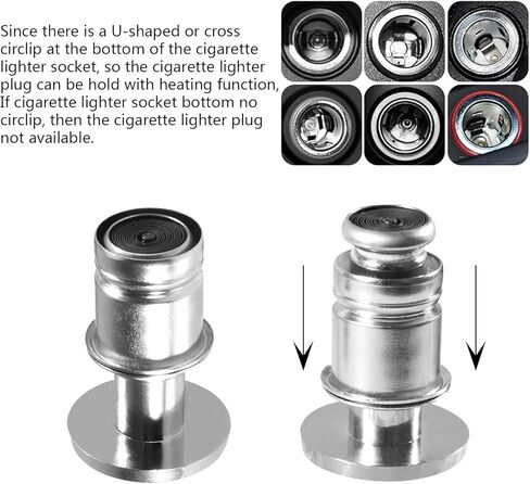 Aokin Eject Button Car Cigarette Lighter Plug Cover, Car Cigarette Lighter Replacement Fits Most Vehicles with Standard 12 Volt Power Source in Kuwait