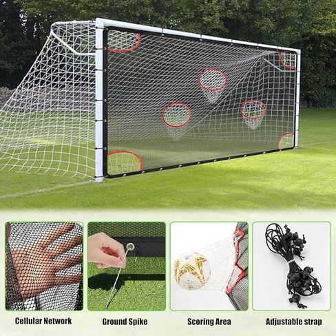 شبكات ملاعب كرة القدم يتم إرفاق أوراق الأهداف بهدفك للحصول على شريك تدريب الدقة القصوى (الشبكة فقط) شبكات أهداف كرة القدم in Kuwait