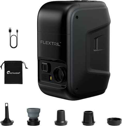 مضخة القارب المحمولة ماكس من فليكستايلجير، مضخة هواء كهربائية قابلة لإعادة الشحن للقوارب القابلة للنفخ، نفخ الهواء مع وظيفة الإيقاف التلقائي، شاشة LED في الوقت الحقيقي للقوارب المطاطية القابلة للنفخ in Kuwait