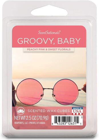 مكعبات شمع معطرة من سينتساينالز - إصدار محدود - عبوة ذوبان الشمع العطري، تورتة كهربائية لتدفئة المنزل، معطر هواء على شكل شمعة ويكليس، هدية ديكور برائحة السبا - 2.5 أونصة (طفل رائع) in Kuwait