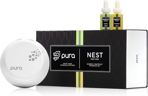 جهاز توزيع الروائح الذكي من NEST Fragrances Pura مع قطعتين من الخيزران والجريب فروت in Kuwait