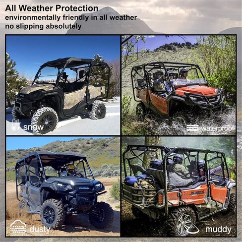 حصيرة بطانة السرير KIWI MASTER متوافقة مع ملحقات 2016-2024 Honda Pioneer 1000-5 لحماية جميع الأحوال الجوية وبطانة صينية صندوق السيارة باللون الأسود in Kuwait