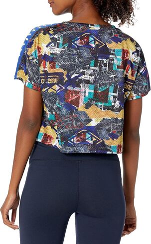 ARENA Women's Icons Crop Tee Corinee Mesh in Saudi Arabia