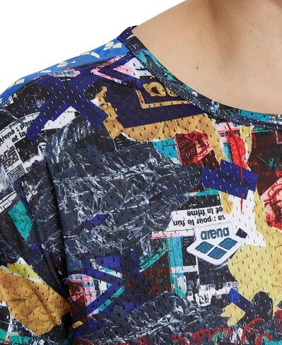 ARENA Women's Icons Crop Tee Corinee Mesh in Saudi Arabia