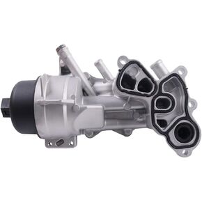 Engine Oil Filter Housing 11428643745 11427583112 Compatible with Mini Cooper R55 R56 R57 R59 Cooper Paceman L4 1.6L